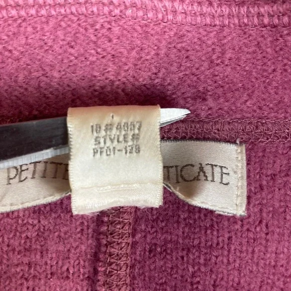 Petite Sophisticate Jacket Pink 100% Wool Button Front‎ Career Blazer - Picture 10 of 12